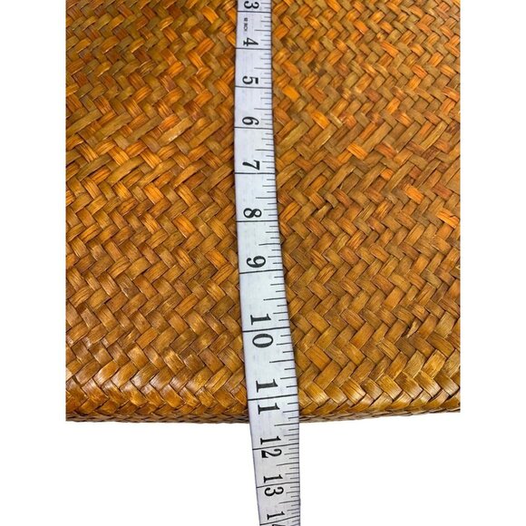 Women's Brown Wicker Large Purse - Picture 5 of 6